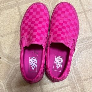 Pink vans slides worn a couple of times, good condition